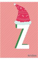 Initial X-mas Letter Z Notebook With Funny X-mas Bear., X-mas First Letter Ideal for For Boys/ Girls, Christmas, Gift and Notebook for School: Lined Notebook / Journal Gift, 120 Pages, 6x9, Soft Cover, Matte Finish