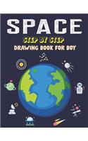 Space Step by Step Drawing Book for Boy