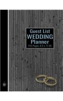Guest List Wedding Planner: Coffee Drinker's who said, YES; 110 Pages, 5 Entries per page; Name, Address, Telephone Number, Email, Gift, Save the Day Card Sent, Invitation Sent