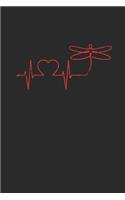 Dragonfly Heartbeat: Dragonflies Notebook, Blank Lined (6" x 9" - 120 pages) Animal Themed Notebook for Daily Journal, Diary, and Gift