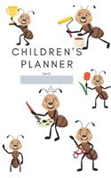 Children's Planner: A planner for your child for the whole month day by day. Development and self-control from an early age. Funny graphics, motivational slogans.