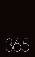 365 Day Journal Undated Black Book