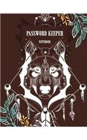 Password Keeper Notebook: Cute Dog Design, Modern Password Keeper, Vault, Notebook and Online Organizer, Password Log Book with Tabs Alphabetized, 120 Pages 8.5" X 11"