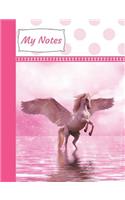 My Notes: Magical Unicorn School Writing Journal Composition Notebook