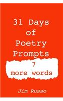 31 Days of Poetry Prompts: 7 More Words