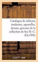 Catalogue de Tableaux Modernes, Aquarelles, Dessins, Gravures de la Collection de Feu M. C.: Tableaux, Aquarelles, Dessins de Divers. Tableau Par H. Harpignies, Vue de Paris de Feu M. M.