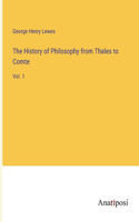 History of Philosophy from Thales to Comte