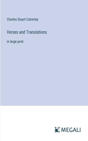 Verses and Translations: in large print