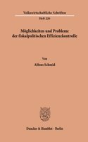 Moglichkeiten Und Probleme Der Fiskalpolitischen Effizienzkontrolle
