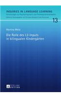 Die Rolle Des L2-Inputs in Bilingualen Kindergaerten