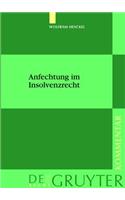 Anfechtung Im Insolvenzrecht