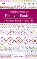Combinaciones de puntos de bordado: 350 disenos de motivos bordados