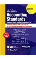 FIRST LESSONS IN Accounting Standards CA FINAL