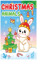 Christmas animals coloring book for kids