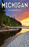 Michigan Calendar 2021: 16-Month Calendar, Cute Gift Idea For Michigan State Lovers Women & Men