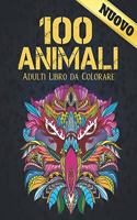 100 Animali Adulti Libro da Colorare