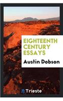 Eighteenth Century Essays