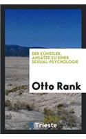 Der Künstler, Ansätze Zu Einer Sexual-Psychologie