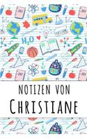 Notizen von Christiane: Liniertes Notizbuch für deinen personalisierten Vornamen