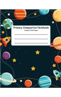 Primary Composition Notebook: Primary Composition Books K-2. Picture Space And Dashed Midline, Primary Composition Notebook, Composition Notebook for Kindergarten, Composition No(1 Composition Notebook)