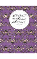 Student Academic Planner 2019-2020: Purple Peacock Bird - Student Homework Assignment Planner - Calendar - Organizer - To-Do List - Notes - Class Schedule - Teens Girls Kids