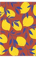 Lemon Branch Design Notebook: Dot Grid Journal 6 X 9: Dot Grid Journal 120 Pages