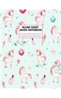 Blank Sheet Music Notebook