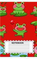 Notebook: Frog notebook, frog journal: frog lined blank journal 6'*9' inches, journal to write in for women, men, boys, girls