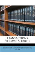 Transactions, Volume 8, Part 1