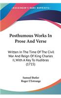 Posthumous Works In Prose And Verse