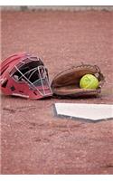 Softball Glove, Ball, and Catcher's Mask Journal