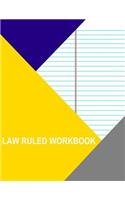Law Ruled Workbook: Reversed