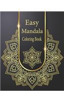 Easy Mandala Coloring Book