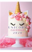 Unicorn Calendar Planner 2020