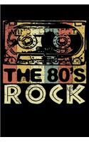 The 80's Rock: Fun Tape Cassette Lined Notebook Journal Diary 6x9