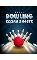 Bowling Score Sheet: Bowling Game Record Book - 118 Pages - Tenpin Breaking Ball Design(10 Bowling Score Record Notebook)
