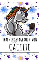 Trainingstagebuch von Cäcilie: Personalisierter Tagesplaner für dein Fitness- und Krafttraining im Fitnessstudio oder Zuhause