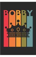 Bobby: Vintage Custom Personalized Lined Name Notebook, Diary, Journal - Retro Birthday, Christmas Gifts for Son, Nephew, Brother, Dad, Father: Medium Coll
