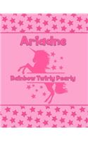 Ariadne Rainbow Twirly Pearly: Personalized Draw & Write Book with Her Unicorn Name - Word/Vocabulary List Included for Story Writing