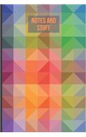 Notes and Stuff: Lined Notebook Journal, 120 pages, A5 sized