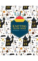 Knitting Graph Paper Notebook - 2: 3 Ratio: Knitters Graph Paper, Knitters Notebook, Blank Knitting Pattern Books, Cute Halloween Cover(22 Knitting Graph Paper Notebooks)