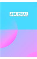 Journal: Abstract Pink Blue Design