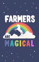 Farmers Are Magical Journal Notebook: Blank Lined Ruled for Writing 6x9 120 Pages