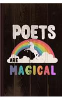 Poets Are Magical Journal Notebook: Blank Lined Ruled for Writing 6x9 110 Pages