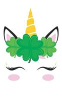 Unicorn St Patrick's Day Journal Notebook