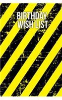 Birthday Wish List