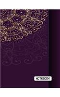Notebook: Madala On The Purple Cover, Extra large (8.5 x 11) inches, 110 pages, White paper, bulletdot36 pages, graph36pages and line38pages(1 Madala Dot Graph Lined)