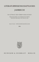 Literaturwissenschaftliches Jahrbuch