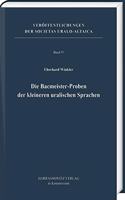 Die Bacmeister-Proben Der Kleineren Uralischen Sprachen