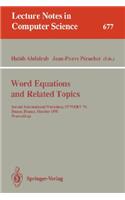 Word Equations and Related Topics